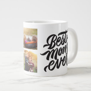 Best Mom Ever Personalized 6 Photo Collage Large Coffee Mug