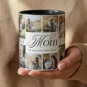 Best Mom Ever Personalized Photo Collage keepsake Mug