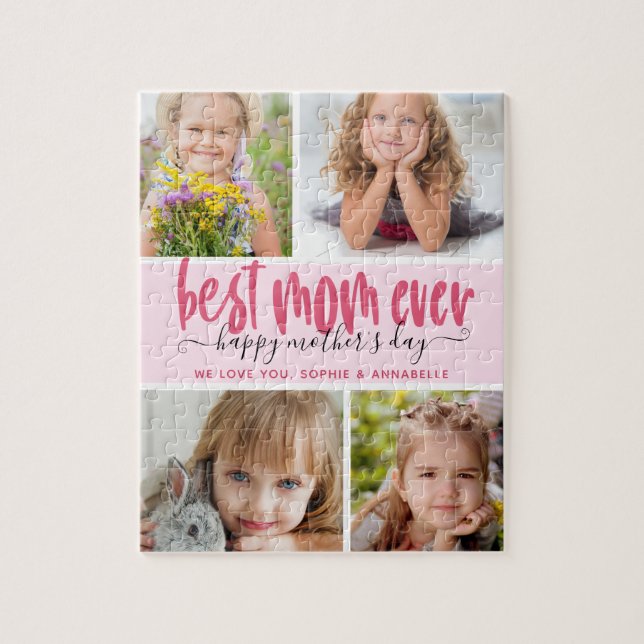 Best Mom Ever Photo Mother's Day Jigsaw Puzzle (Vertical)