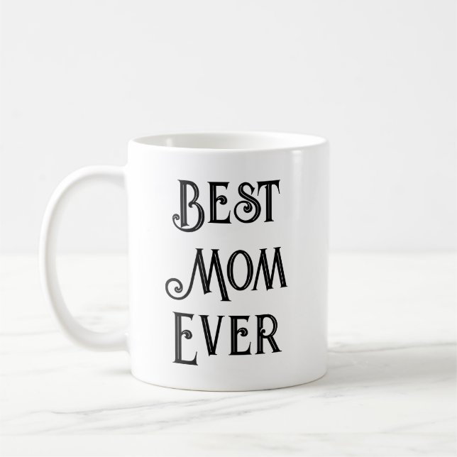 Best Mom Ever Photo Mug – Custom Name Mother’s Day (Left)