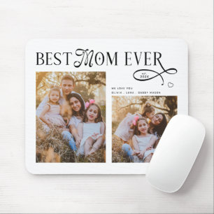 Best Mom Ever Photos Heart Mothers Day Gifts Mouse Mat