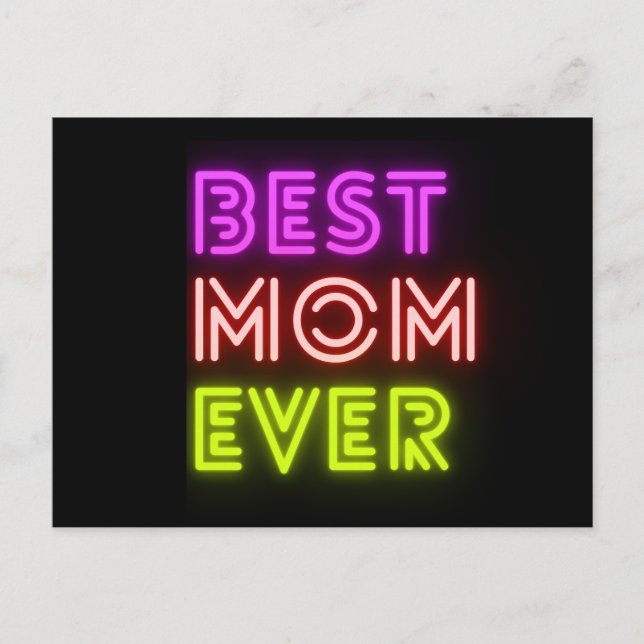 Best Mom ever Postcard (Front)