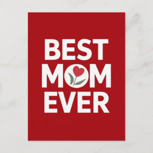 Best mom ever postcard