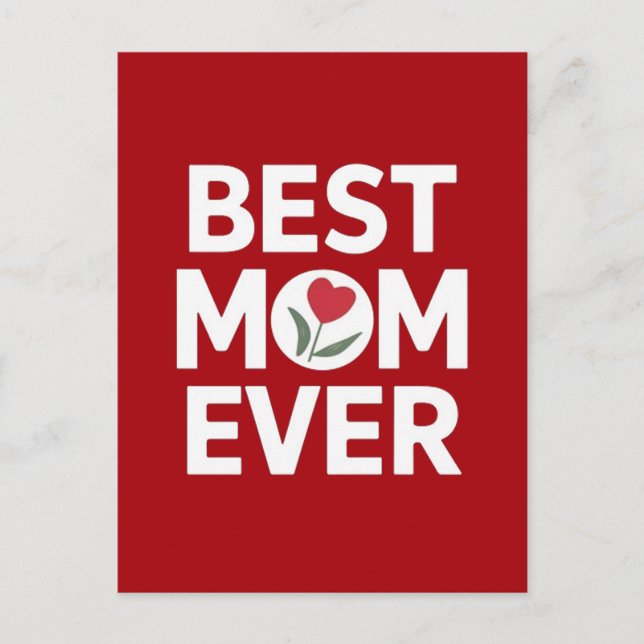 Best mom ever  postcard (Front)