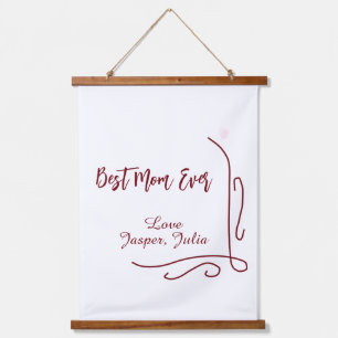 Best mom ever red love Spanish border stylish  Hanging Tapestry