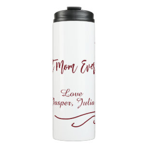 Best mom ever red love Spanish border stylish Thermal Tumbler