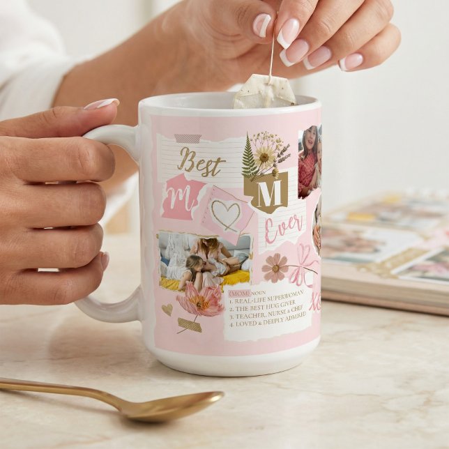 Best Mom Ever Scrapbook Photo Collage Gift for Mom Coffee Mug (Best Mom Ever Scrapbook Photo Collage Gift for Mom Coffee Mug)