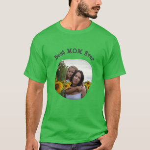 Best MOM Ever upload your square family photo T-Shirt
