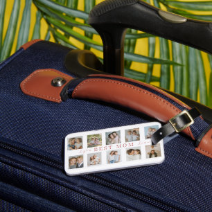 Best Mom Luggage Tag Personalized Photos