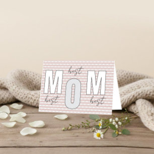 BEST MOM – Minimal Mother’s Day Greeting Card