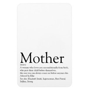 Best Mom, Mum, Mother Definition Magnet