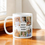 Best Momma Ever - Mother's Day Photo Collage Coffee Mug<br><div class="desc">Celebrate your momma with the "Best Momma Ever" Mother's Day Photo Collage Coffee Mug. This personalised mug features a beautifully arranged collage of cherished photos, capturing special moments and memories. The heartfelt message "Best Momma Ever" adds a loving touch. Crafted from high-quality ceramic, it is both microwave and dishwasher safe,...</div>