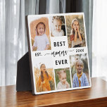 Best Momma Ever - Mother's Day Photo Collage Plaque<br><div class="desc">Celebrate your momma with the "Best Momma Ever" Mother's Day Photo Collage Plaque. This personalised plaque features a beautifully arranged collage of cherished photos, capturing special moments and memories. The heartfelt message "Best Momma Ever" adds a loving touch. Crafted from high-quality materials with a sleek finish, it's perfect for displaying...</div>