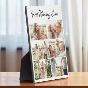 Best Mommy Ever Custom 6 Photo Collage Plaque