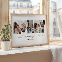 Best Mommy Ever Modern Photo Collage Mother's Day