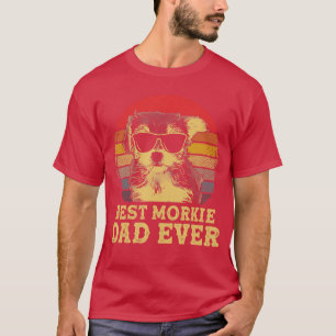 Best Morkie Dad Ever Dog Lovers Retro Vintage Men T-Shirt