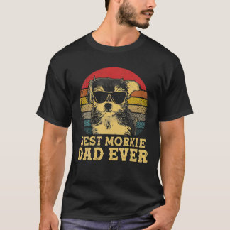Best Morkie Dad Ever Dog Lovers Retro Vintage T-Shirt