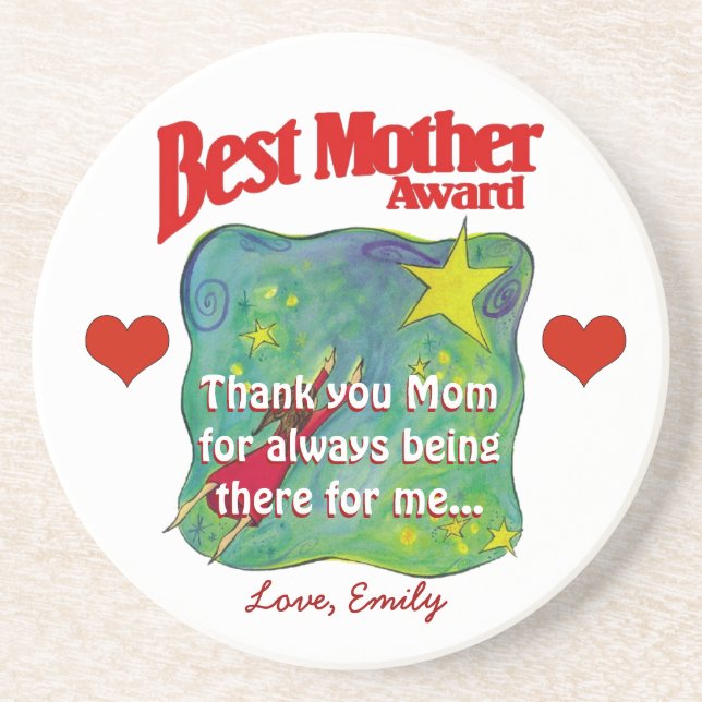 Best Mother Award Coasters (Front)
