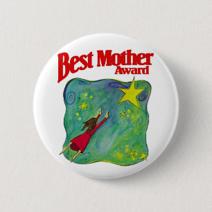 Best Mother Award Gifts 6 Cm Round Badge