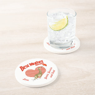 Best Mother Award Keepsake Coaster