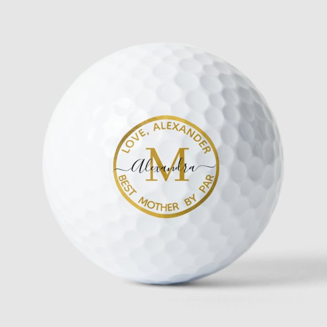 Best Mother by Par Golf Balls (Front)