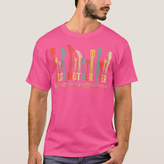 Best Mother Ever Guitar Lover Funny Guitarist Moth T-Shirt