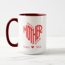 Best Mother Ever Heart Photo – Personalised Gift