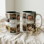 Best Mother Ever | Mother's Day 8 Photo Collage Two-Tone Coffee Mug<br><div class="desc">Send a beautiful personalised mother's day gift to your mum that she'll cherish. Special personalised mother's day family photo collage to display your special family photos and memories. Our design features a simple 8 photo collage grid design with "Best Mother Ever" designed in a beautiful handwritten black script style &...</div>