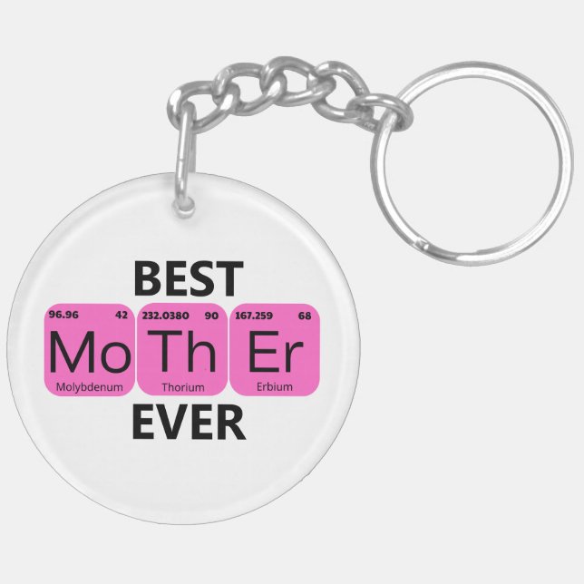 Best Mother Ever Periodic Table Key Ring (Back Right)