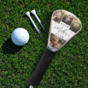 Best Mother Ever Script Mother's Day Photo Collage Golf Head Cover