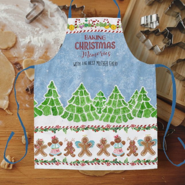 Best Mother Gingerbread Baking Christmas Memories Apron (Creator Uploaded)