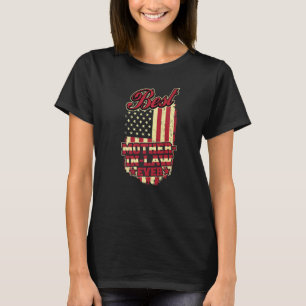 Best Mother In Law Ever Patriotic Vintage American T-Shirt