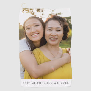 Best Mother-in-law Photo Personalised  Golf Towel