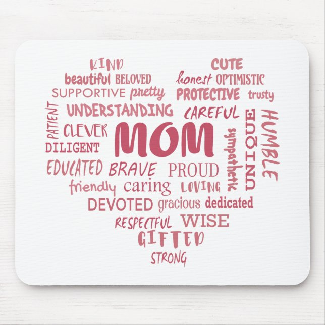 Best Mother qualities and mom characteristics Invi Mouse Mat (Front)