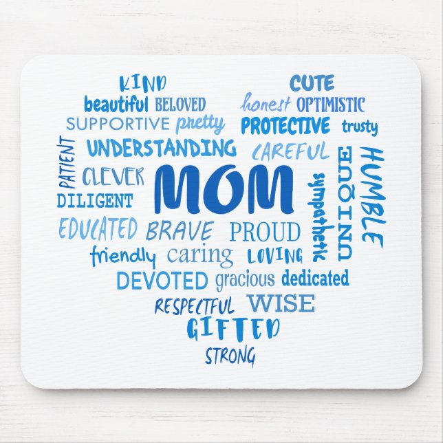 Best Mother qualities and mom characteristics Invi Mouse Mat (Front)