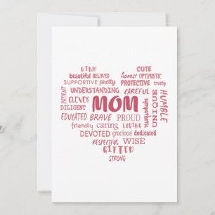 Best Mother qualities and mum characteristics Invitation