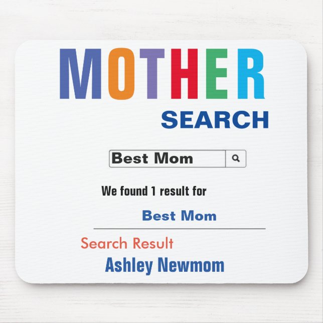 Best Mother Search Mouse Mat (Front)