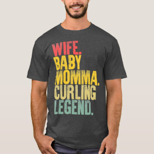Best Mother Women Funny Gift Wife Baby Momma Curli T-Shirt