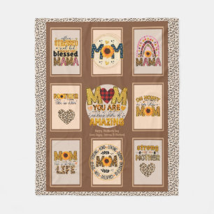 BEST Mother's Day Gift Eva! Personalised Mum Quote Fleece Blanket