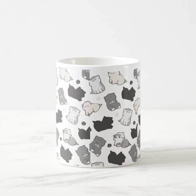  Best mothers 💖 gifts | Cute cats 🐾 in mug☕️| Coffee Mug (Center)