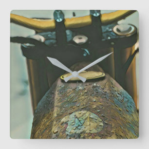 Best motorcycle gifts square wall clock