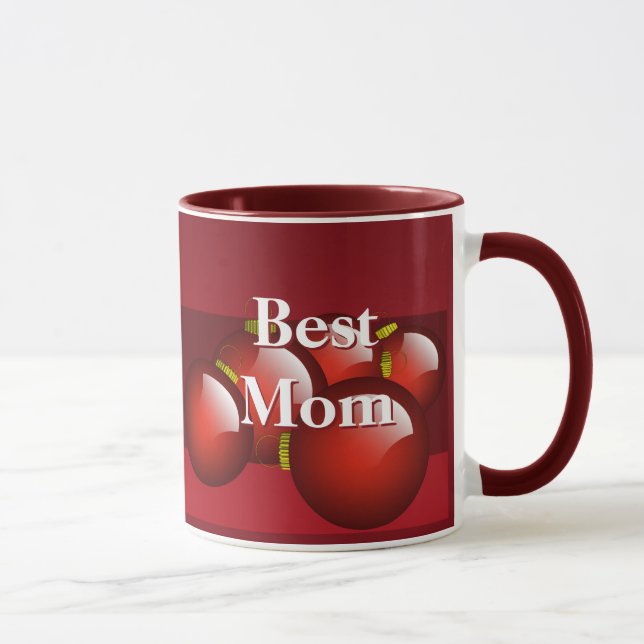 Best Mum 2012 Calendar Red Ornaments Coffee Mug (Right)