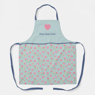 Best mum and flower print. All-Over Print Apron