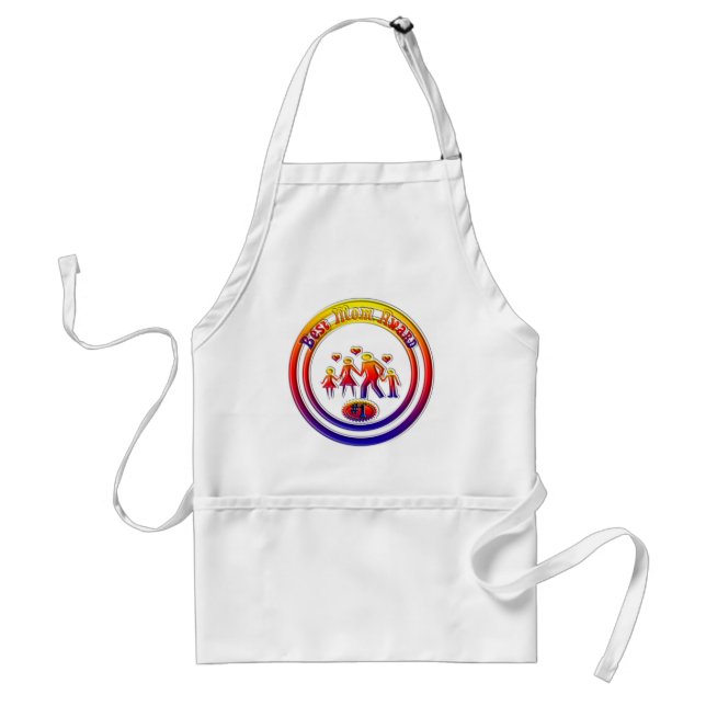 Best Mum Award Rainbow Family Standard Apron (Front)