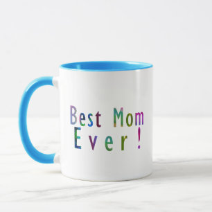 Best Mum & Best Dad Ever, Fun Colourful Typography Mug