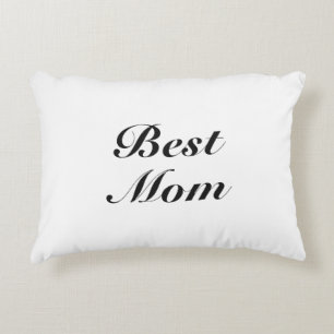 Best mum black white classic script elegant cute decorative cushion