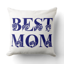 Best Mum Blue Flag with Blue and White Stripes