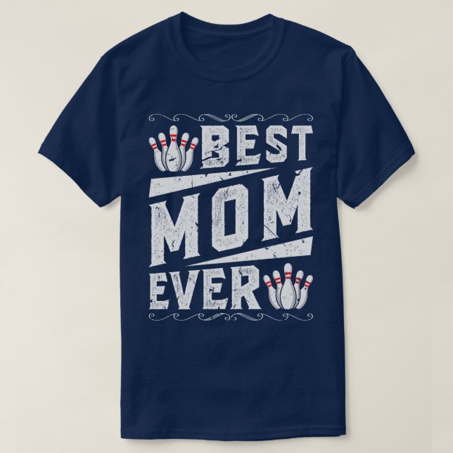 Best Mum Bowling T-Shirt (Design Front)