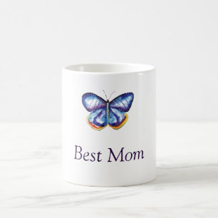 Best Mum Butterfly Drawing Mug