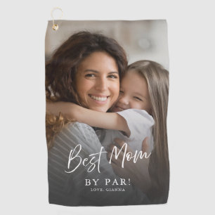 Best Mum By Par Custom Photo Keepsake  Golf Towel